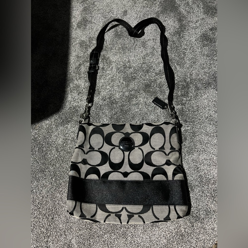 Great used condition black coach crossbody